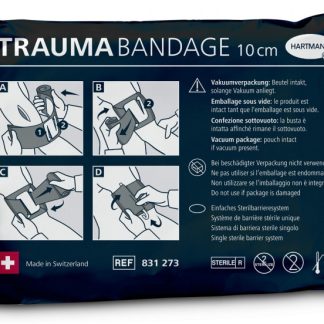 Hartmann Trauma Bandage 10cm x 2Stk