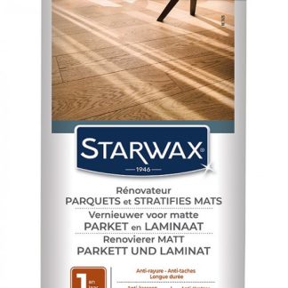 STARWAX Renovierer Parkett und Laminat matt 900 ml x 2Stk