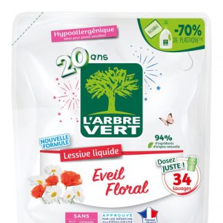 LARBRE VERT Refill Flüssigwaschmittel Blumenduft Btl 1.53 lt