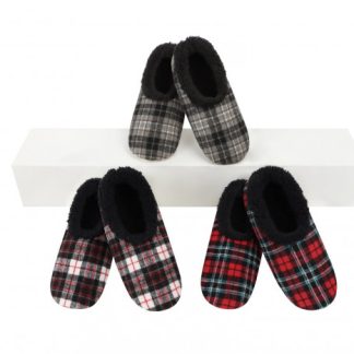 SNOOZIES Anti-Rutsch Pant S-M-L Men Flannel 1 Paar x 3Stk