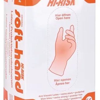 Servoprax Hi-Risk Latex Handschuh S puderfrei 50 Stk