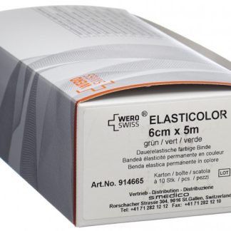 WERO SWISS Elasticolor Elastische Binde 5mx6cm grün 10 Stk