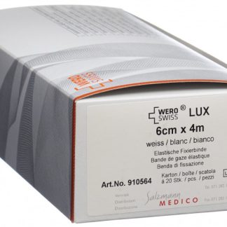 WERO SWISS Lux Elastische Fixierbinde 4mx6cm weiss 20 Stk