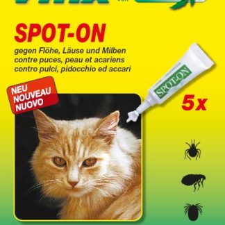 Vinx Bio Spot On Tropfen mit Neem Katze 5 x 1 ml