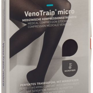 VENOTRAIN MICRO A-D KKL2 S plus/short offene Fussspitze schwarz 1 Paar