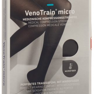 VENOTRAIN MICRO A-D KKL2 XL plus/long offene Fussspitze schwarz 1 Paar