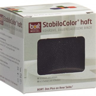 Bort Stabilo Color Binde 6cmx5m kohesiv schwarz