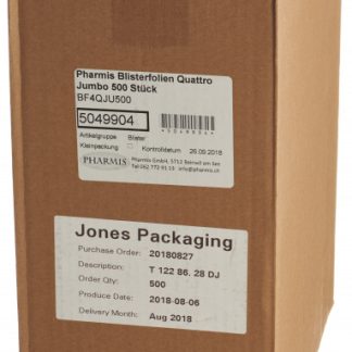 PHARMIS Blisterfolien Quattro Jumbo 500 Stk
