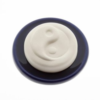 Aromalife Duftstein Set Ying Yang & Unterteller dunkelblau