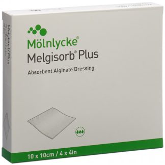 Melgisorb Plus Alginat-Verband 10x10cm steril 10 Stk