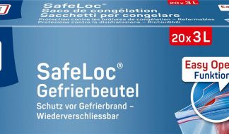 Toppits Safeloc Beutel 3l 27x28cm 20 Stk