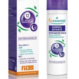 Puressentiel Entspannter Schlaf Umgebungsspray 12 ätherische Öle 75 ml