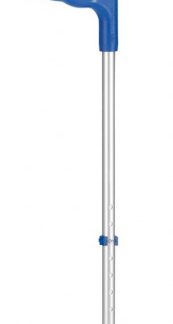 Ossenberg Krücke alu/blau Hartgriff 140kg 1 Paar