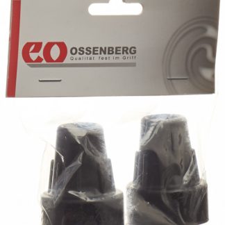 Ossenberg Krückenkapsel Pivoflex 16mm schwarz 1 Paar