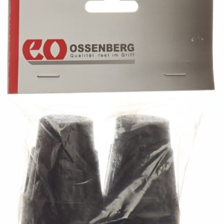 Ossenberg Krückenkapsel Pivoflex 19mm schwarz 1 Paar