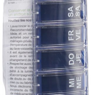 Supairbox 1x7 Wochendispenser deutsch/französisch blau