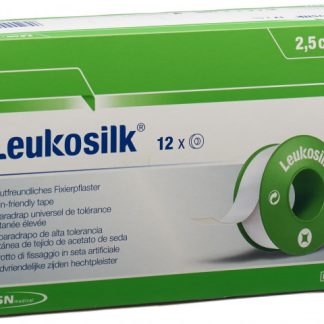 Leukosilk hautfreundliches Fixierpflaster 5mx2.5cm 12 Stk