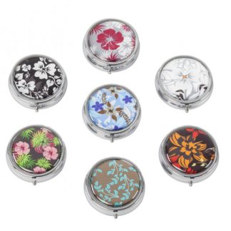 Supair Pillendosen rund 3 Fächer Ethno-Line assortiert x 3Stk