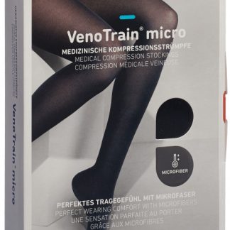 VENOTRAIN MICRO A-TU KKL2 S normal/long offene Fussspitze schwarz 1 Paar