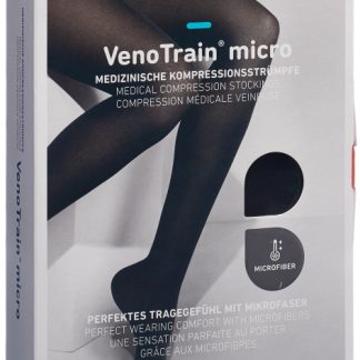 VENOTRAIN MICRO A-TU KKL2 M plus/long offene Fussspitze schwarz 1 Paar