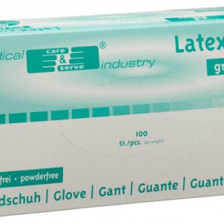 Gribi Untersuchungshandschuhe M Latex puderfrei unsteril Box 100 Stk