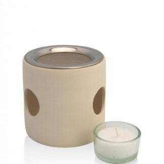 farfalla Zylinder Räucherstövchen beige mit Sieb