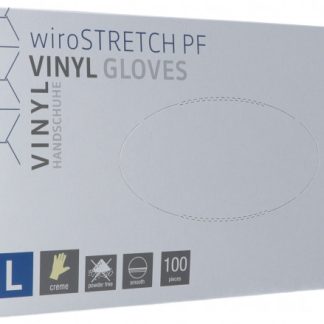 ibi Untersuchungshandschuhe Vinyl L puderfrei unsteril Stretch plus Box 100 Stk
