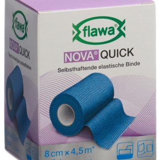 Flawa Nova Quick kohäsive Reissbinde 8cmx4.5m blau