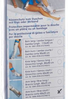 Illa Dusch Schutzfolie 60x25cm Arm kurz 5 Stk