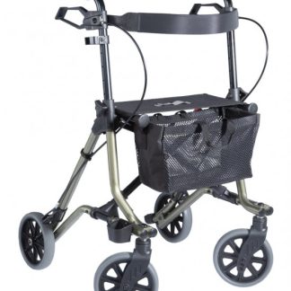 Dietz Rollator Taima M C1 mit Stockhalter Rückenlehne grün metallic