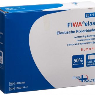 FIWA elast Fixierbinden 6cmx4m weiss Cellux 20 Stk
