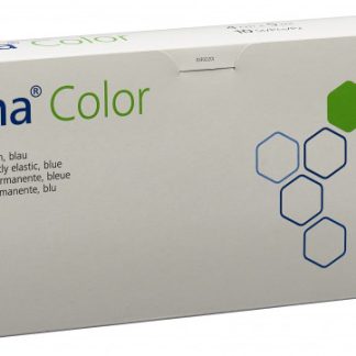 Rhena Color Elastische Binden 4cmx5m blau offen 10 Stk