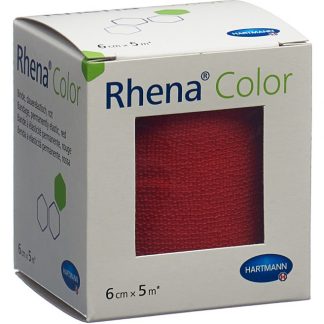Rhena Color Elastische Binden 6cmx5m rot