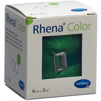 Rhena Color Elastische Binden 6cmx5m grün