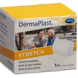 DermaPlast STRETCH elatische Gazebinde 4cmx10m weiss
