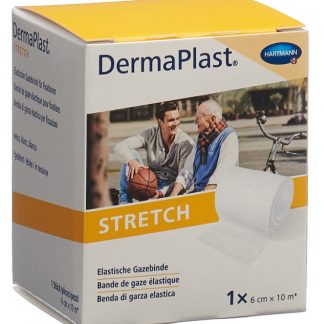 DermaPlast STRETCH elatische Gazebinde 6cmx10m weiss
