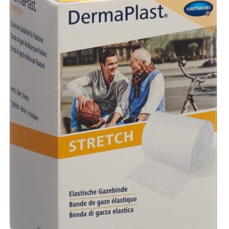 DermaPlast STRETCH elatische Gazebinde 8cmx10m weiss
