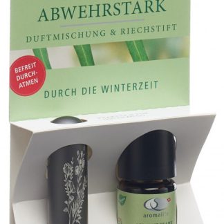 Aromalife Abwehrstark Duftmischung mit Riechstift Alu grau 5 ml