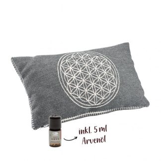 Aromalife Arvenkissen 20x35cm Lebensblume inklusive 5ml Arven ätherisches Öl