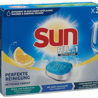Sun All-in-1 Active Clean Tabs Lemon Box 35 Stk