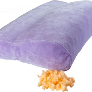 Elsa Flocken-Nackenkissen 50x11cm inklusiv Veloursbezug flieder