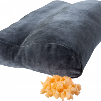 Elsa Flocken-Nackenkissen 50x11cm inklusiv Veloursbezug anthrazit