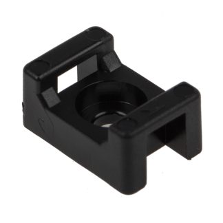 Fermacavi RS PRO, col. Nero, 15mm x 10 mm, Ø fissaggio 3.5mm, 250 pezzi