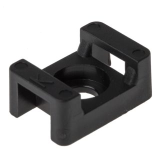 Fermacavi RS PRO, col. Nero, 23mm x 16 mm, Ø fissaggio 6.3mm, 250 pezzi