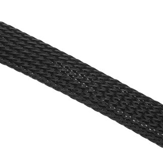 Guaina per cavi intrecciata RS PRO in PET, Ø 15mm, L. 5m, col. Nero, espandibile
