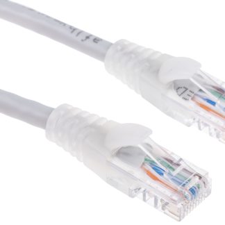 Cavo Ethernet Cat5e (U/UTP) RS PRO, guaina in PVC col. Grigio, L. 2m, Con terminazione