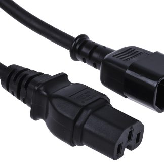 Cavo di alimentazione RS PRO IEC C15/IEC C14, 10 A, 250 V, L. 2m