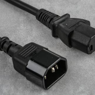 Cavo di alimentazione RS PRO IEC C13/IEC C14, 6A, 250 V, L. 2m