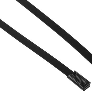 Fascette fermacavi RS PRO in Acciaio INOX rivestito in poliestere, 360mm x 4,6 mm, col. Nero