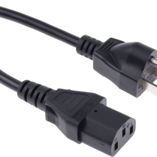 Cavo di alimentazione RS PRO IEC C13/Spina americana di tipo B, 10 A, 125 V, L. 2.5m